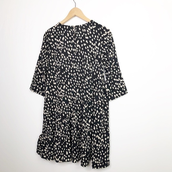 Hayden LA Black with tan spots asymmetrical dress - Picture 10 of 12